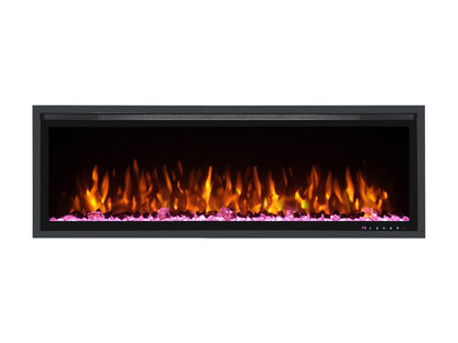 Sparkling Series 50 Inch Built-in & Wall Mount Electric Fireplace